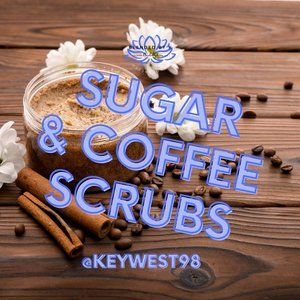 Skin Firming Sugar & Coffee Scrubs by Blended by K ~ 4 oz